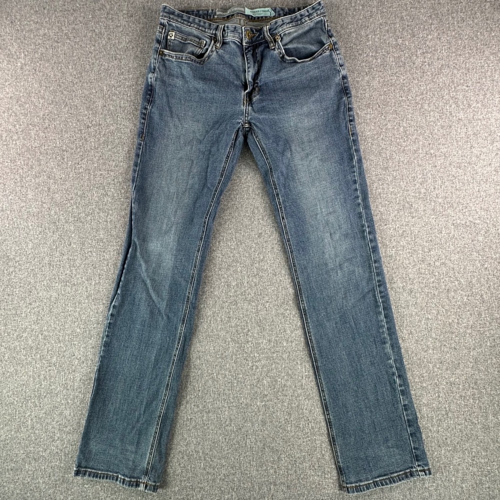 Rock & Roll Denim Jeans Mens 32x30 Revolver Straight Blue Slim Straight Leg EXCL